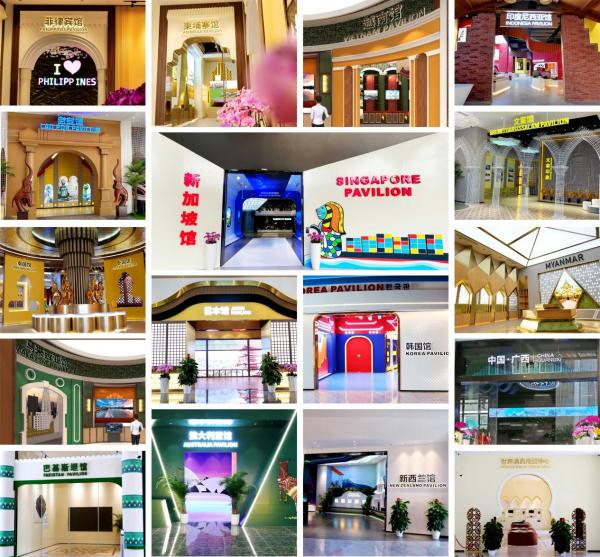 中國—東盟特色商品匯聚中心展館一覽。 中新物流園供圖