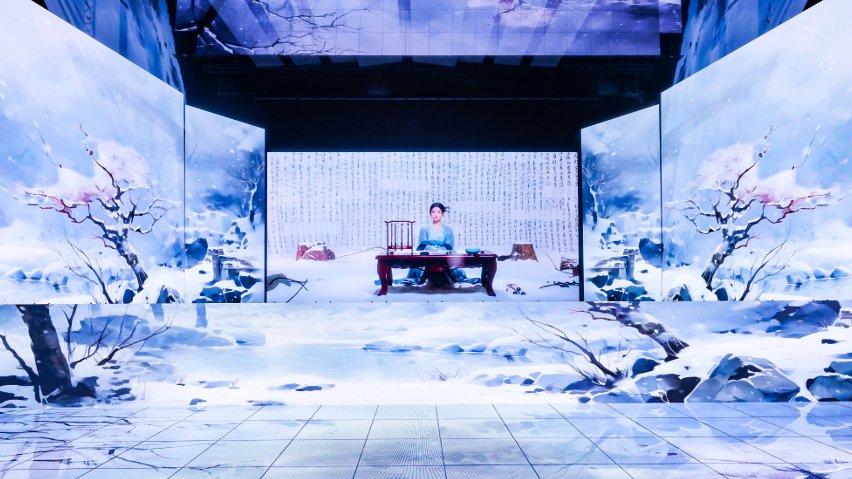 網(wǎng)易云音樂與小冰公司推出虛擬歌手陳水若演唱《風(fēng)雪千千》。主辦方供圖